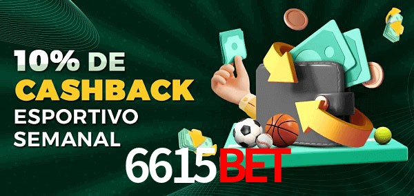 10% de bônus de cashback na 6615bet